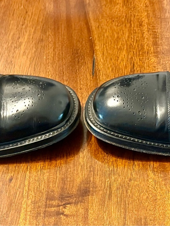 Giorgio Armani Black Leather Single Monk Strap Dress Shoes